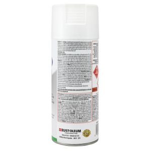 Pintura en spray color BLANCO BRILLANTE con acabado de pintura epoxi; 340 g. - RUST OLEUM