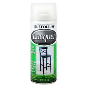 Pintura en spray LACA BRILLANTE con acabado transparente; 312 g. - RUST OLEUM