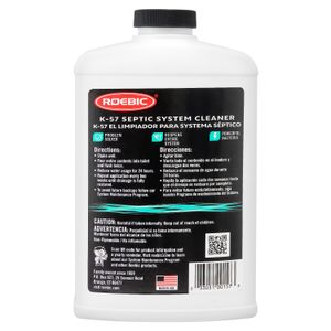 Limpiador de sistema séptico mantiene para un rendimiento óptico; 946 ml. - ROEBIC