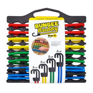 Eslingas elásticas 8 cuerdas de diferentes medidas con gancho. - WRAP-IT STORAGE