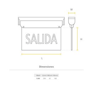 Lampara D/Salida Led Letras Sylvania - SYLVANIA