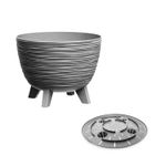 Maceta-color-gris-de-polipropileno-con-textura-surcado-de-195-x-235-cm.