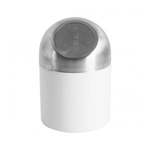 Basurero para mesa de acero inoxidable color blanco; 11,5 cm de diámetro. - ORGILL