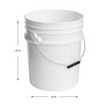 Balde-industrial-color-BLANCO-de-plastico--capacidad-de-carga-5-Gl.