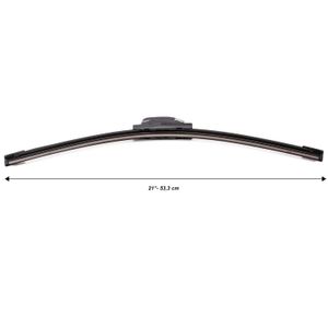 Pluma limpia parabrisas negra PLATINUM tipo blade aerodinámico de 21 pulgadas o 53,3 cm para todo tipo de clima. - TITAN HD