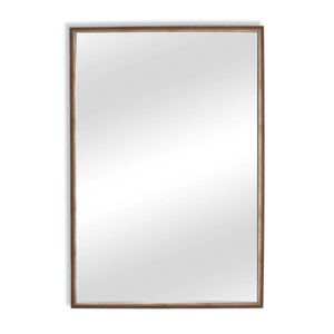Espejo de pared CAFÉ rectangular con marco de madera tipo metálico de 56 x 71 cm. - K HOME
