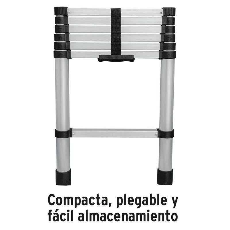 Escalera-telescopica-de-7-peldaños-tipo-II-con-capacidad-de-102kg-de-carga.