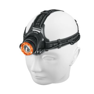Linterna manos libres con luz LED de 800 lm, haz de luz ajustable y resistencia al agua y polvo. - TRUPER EXPERT