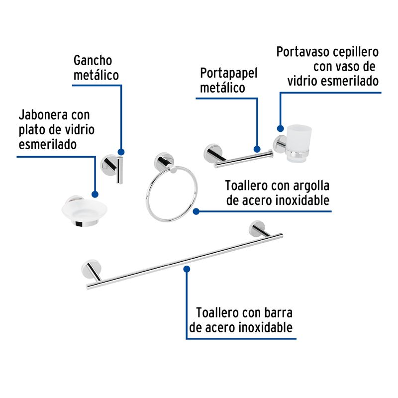 Juego-de-accesorios-de-baño-de-6-piezas-de-acabado-cromo-Tubig.