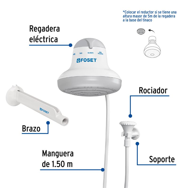 Ducha-electrica-de-4-temperaturas-de-5400W-gris-de-16.5cm-de-diametro-con-cuerpo-de-PVC.