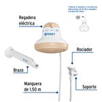 Ducha-electrica-de-4-temperaturas-de-5400W-beige-de-16.5cm-de-diametro-con-cuerpo-de-PVC.