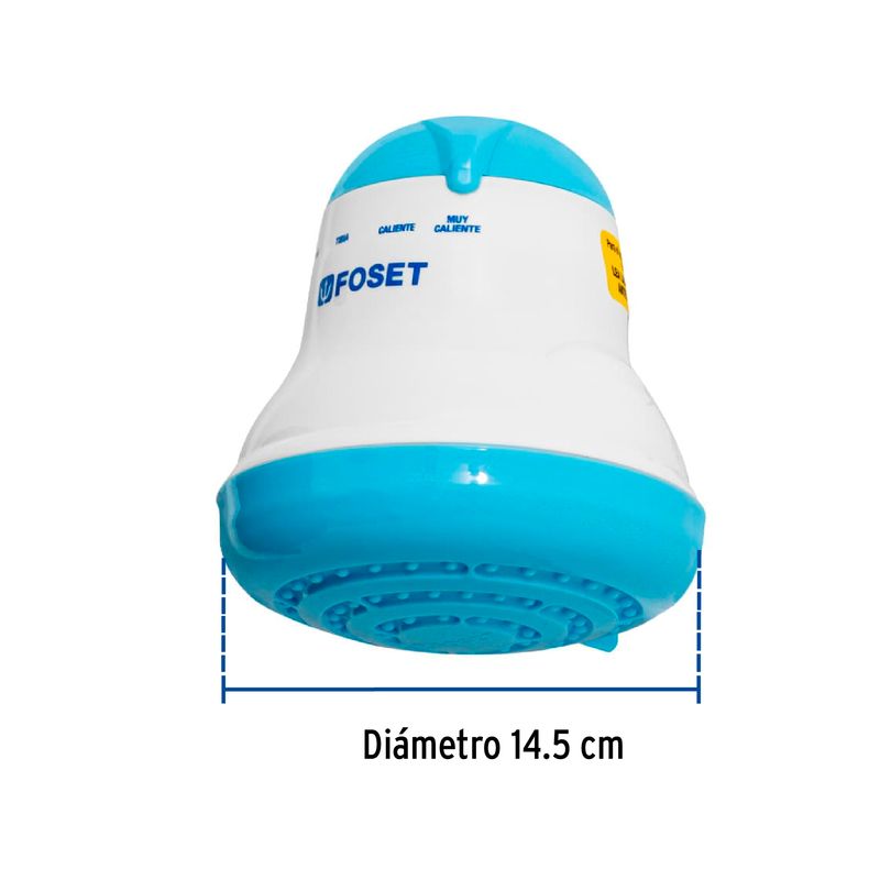Ducha-electrica-de-4-temperaturas-de-5400W-azul-de-14.5cm-de-diametro-con-cuerpo-de-PVC.