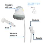 Ducha-electrica-de-4-temperaturas-de-5400W-gris-de-14.5cm-de-diametro-con-cuerpo-de-PVC.