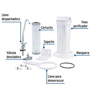 Purificador de agua para colocarse sobre fregadero (instalación directa a red doméstica). - FOSET