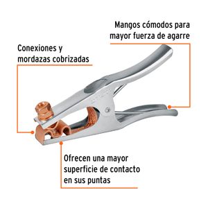 Pinza para tierra de 300 A - TRUPER