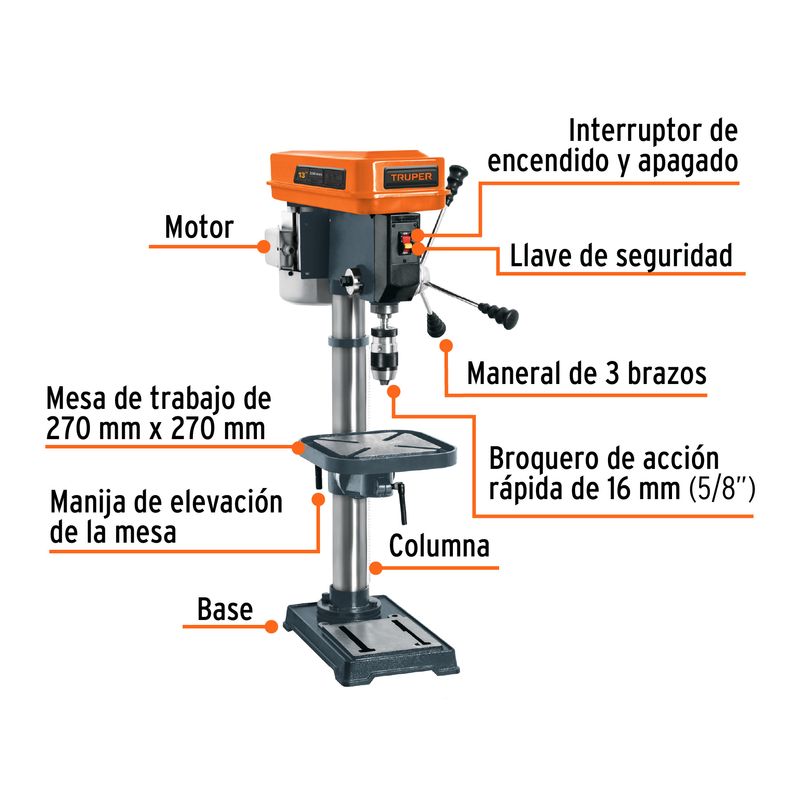 Taladro-Pedestal-Truper-5-8--13--3-4Hp-Profes