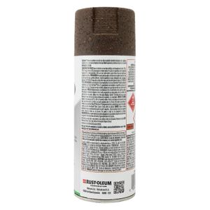 Pintura en spray de color MARRÓN con acabado de piedra; 340 g - RUST OLEUM
