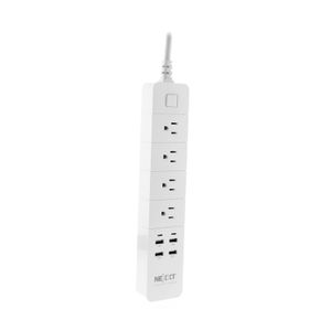 Regleta inteligente SMART WIFI con 4 tomas + 4 USB, 110V. - NEXXT