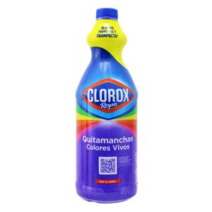 Quitamanchas para ropa remueve manchas con aroma COLORES VIVOS sin cloro; 1 l. - CLOROX