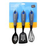 Set-de-mini-utensilios-color-gris-con-negro-de-plastico--23-cm.
