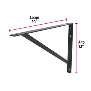 Pie de amigo de 20" x 13" con estructura de acero. - HERMEX