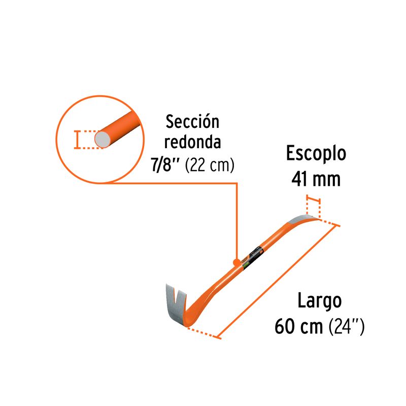 Barreta-pata-de-cabra-de-7-8--x-60-cm-de-largo-con-empuñadura-media-redonda.