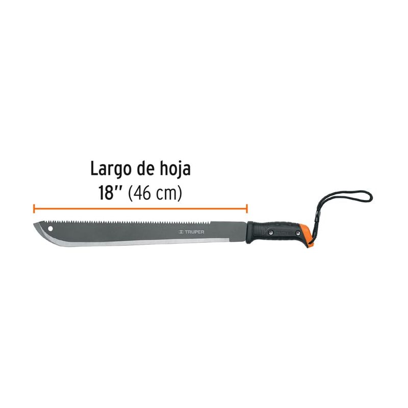 Machete-doble-filo-tactico-de-18-pulgadas-con-sierra-de-5-dpp-y-empuñadura-ergonomica-atornillada.