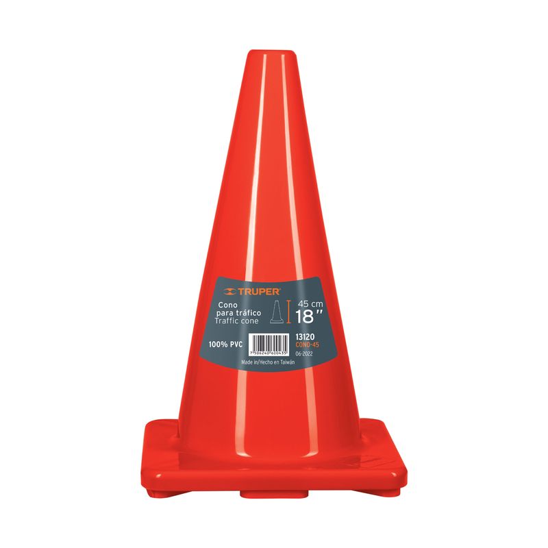 Cono-de-seguridad-de-45-cm-sencillo-con-estructura-de-PVC.