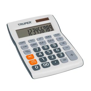Calculadora de escritorio de 12 dígitos fabricada en plástico ABS. - TRUPER