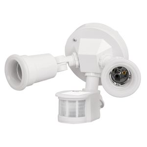 Lámpara de sobreponer tipo arbotante para pared con sensor movimiento. - VOLTECK