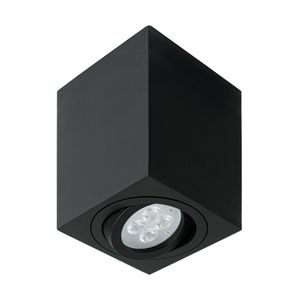 Aplique decorativo cuadrado con spot dirigible (base GU10) para lámparas MR16. - VOLTECK