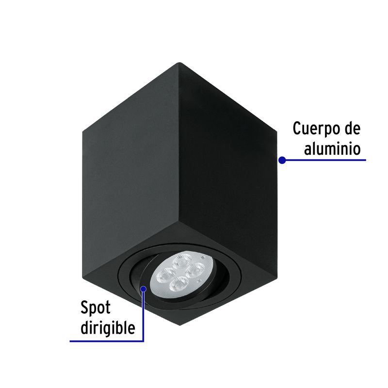 Aplique-decorativo-cuadrado-con-spot-dirigible--base-GU10--para-lamparas-MR16.