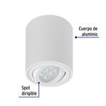 Aplique-decorativo-redondo-blanco-con-spot-dirigible--base-GU10--para-lamparas-MR16.