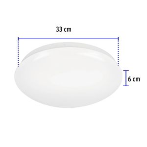 Plafón LED redondo SLIM de 18 W para sobreponer a techo. - VOLTECK