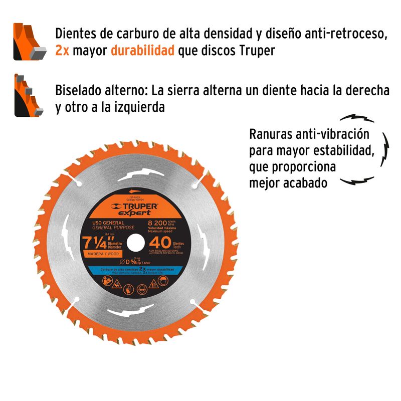 Disco-de-corte-de-sierra-de-7-1-4--para-madera-con-centro-de-5-8--con-40-dientes.