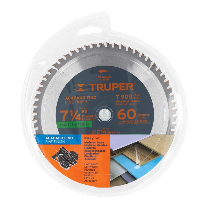 Disco-de-corte-de-sierra-de-7-1-4--multimaterial-con-centro-de-5-8--con-60-dientes-de-triple-filo.