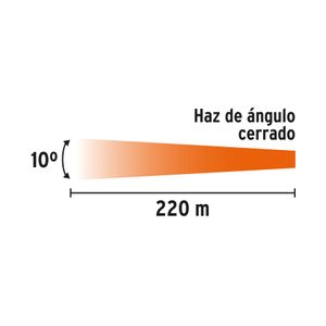 Linterna plástica 1 LED 150 lm recargable - TRUPER
