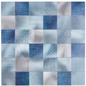 Mosaico barcelona azul. Adhesivo decorativo de uso interior. 30x30 Cada uno. - KASSEL