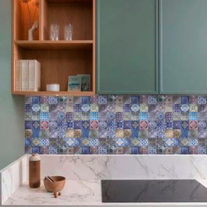 Mosaico barcelona multicolor. Adhesivo decorativo de uso interior. 30x30 Cada uno. - KASSEL