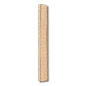 Panel decorativo de madera MDF almendra 0.145 x 12mm Cada uno - KASSEL