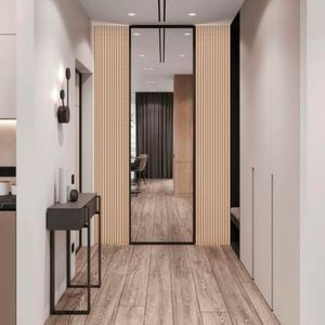 Panel decorativo de madera MDF almendra 0.145 x 12mm Cada uno - KASSEL
