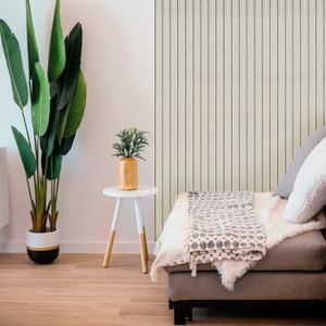Panel decorativo de madera MDF haya 2.40 x 14cm 12mm Cada uno - KASSEL