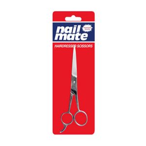Tijera de estilista de 6" con descanso sus cuchilla son de acero inoxidable. - NAIL MATE