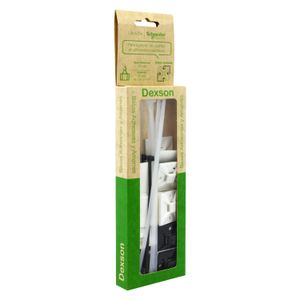 Kit para sujetar base ADH + amarres de color blancos y negros. - DEXSON