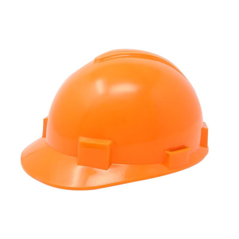Casco-de-seguridad-industrial-naranja-TIPO-I-CLASE-E-banda-de-sudor-y-sistema-ratchet-de-ajuste-a-cabeza.