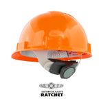 Casco-de-seguridad-industrial-naranja-TIPO-I-CLASE-E-banda-de-sudor-y-sistema-ratchet-de-ajuste-a-cabeza.