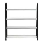 Organizador-de-zapatos-de-4-niveles-estante-de-plastico-y-base-con-tubos-de-aluminio.