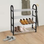 Organizador-de-zapatos-de-4-niveles-estante-de-plastico-y-base-con-tubos-de-aluminio.