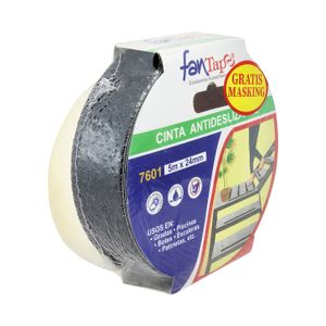 Kit de cintas adhesivas 1 cinta antideslizante de 5 m x 2,4 cm + 1 masking multiusos. - FANTAPE