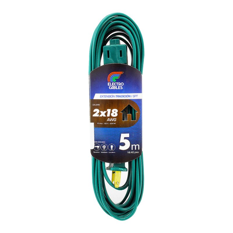 Extension-electrica-de-5-m-con-2-salidas-aterrizadas-tipo-A-10-amp-125-V-1250W.